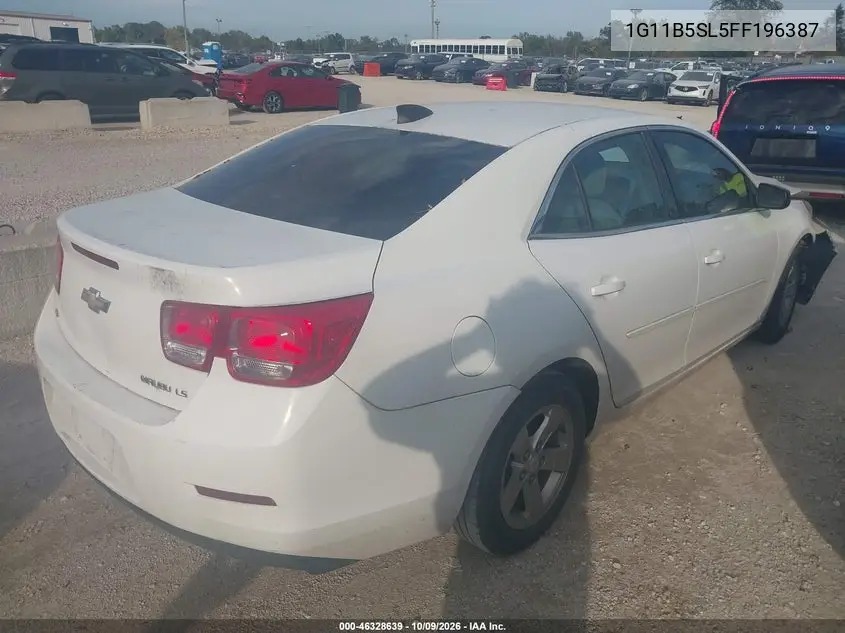 2015 CHEVROLET MALIBU VIN 1G11B5SL5FF196387 — фото 4