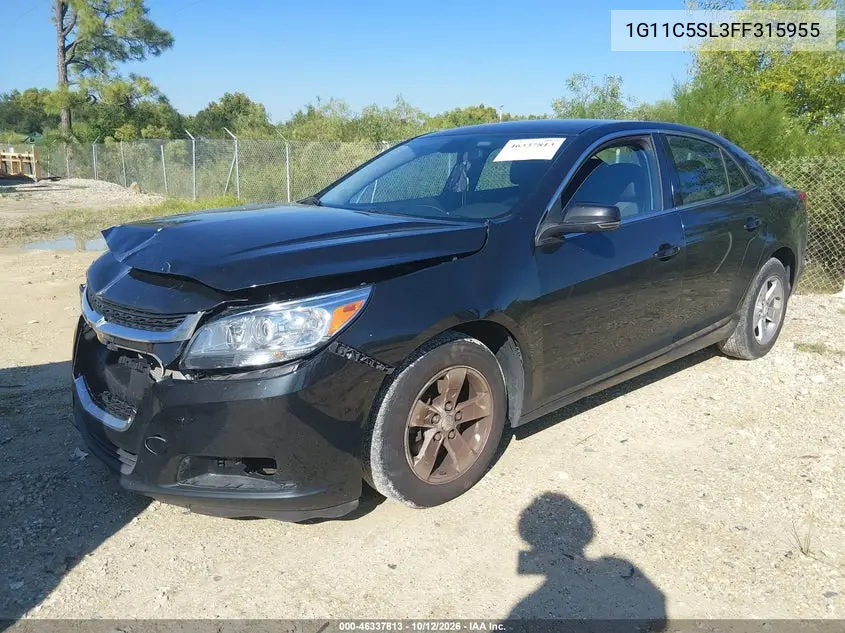 2015 CHEVROLET MALIBU VIN 1G11C5SL3FF315955 — фото 2
