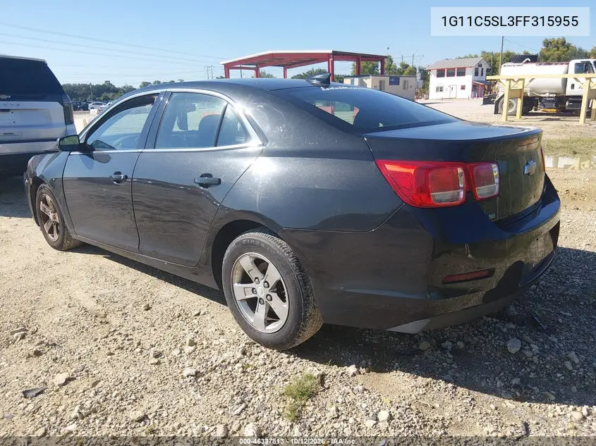 2015 CHEVROLET MALIBU VIN 1G11C5SL3FF315955 — фото 3