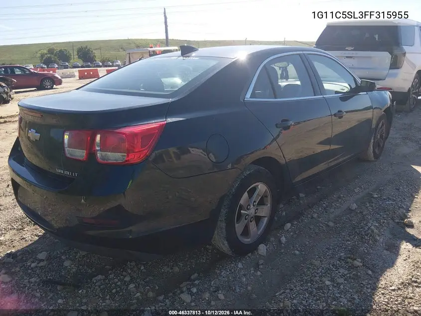 2015 CHEVROLET MALIBU VIN 1G11C5SL3FF315955 — фото 4