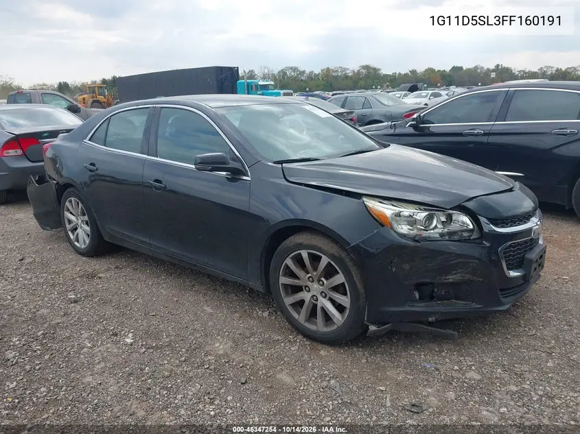 CHEVROLET MALIBU 2015, VIN 1G11D5SL3FF160191