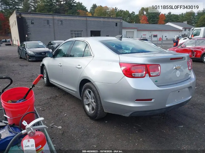 2015 CHEVROLET MALIBU VIN 1G11B5SL0FF343019 — фото 3