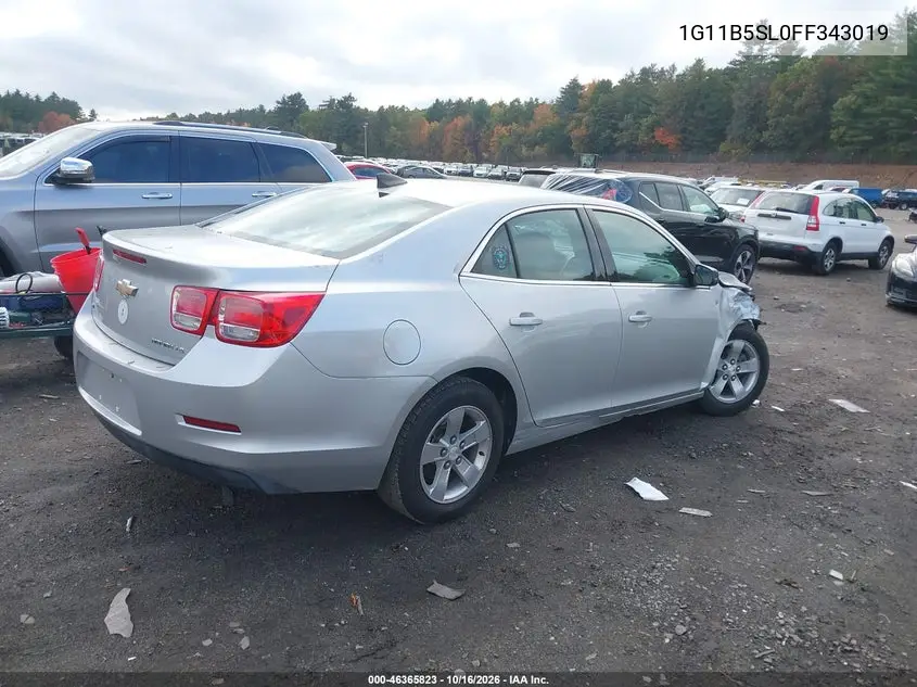 2015 CHEVROLET MALIBU VIN 1G11B5SL0FF343019 — фото 4