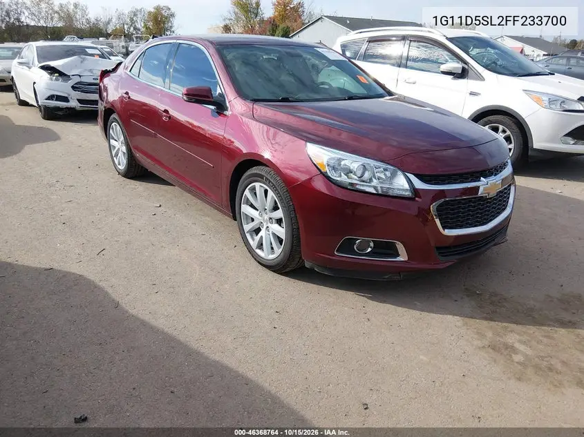 CHEVROLET MALIBU 2015, VIN 1G11D5SL2FF233700