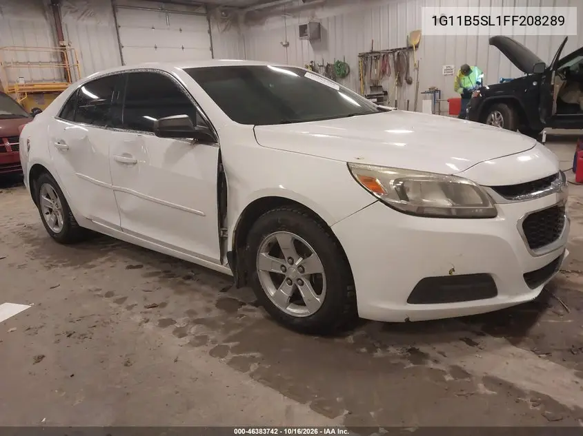 CHEVROLET MALIBU 2015, VIN 1G11B5SL1FF208289