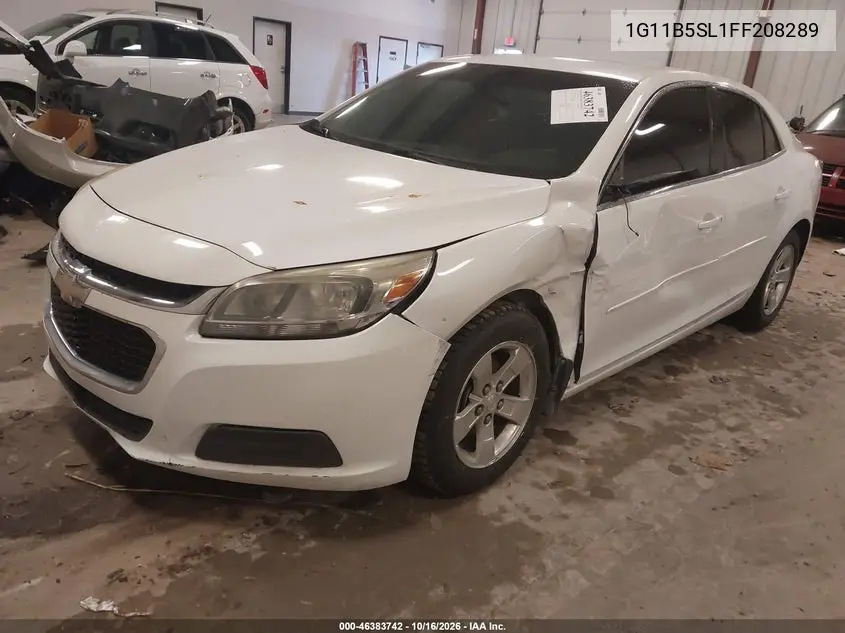 2015 CHEVROLET MALIBU VIN 1G11B5SL1FF208289 — фото 2