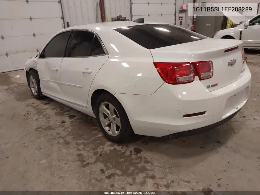2015 CHEVROLET MALIBU VIN 1G11B5SL1FF208289 — фото 3