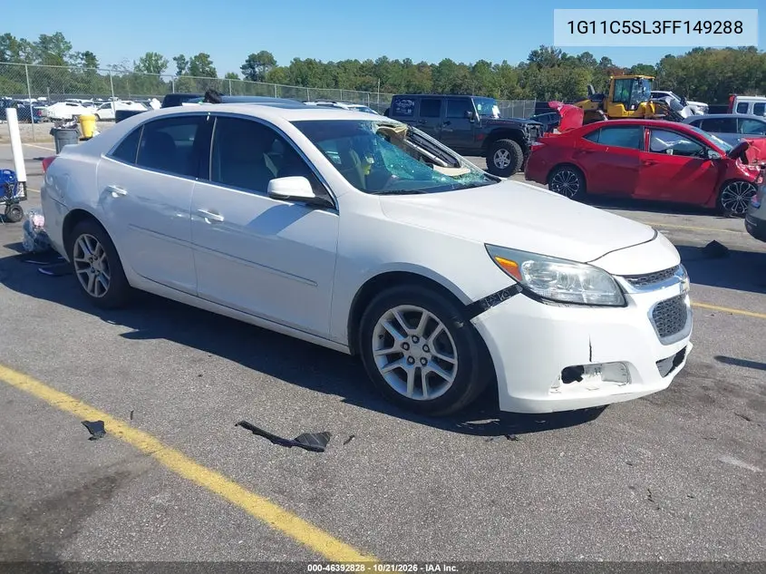 CHEVROLET MALIBU 2015, VIN 1G11C5SL3FF149288