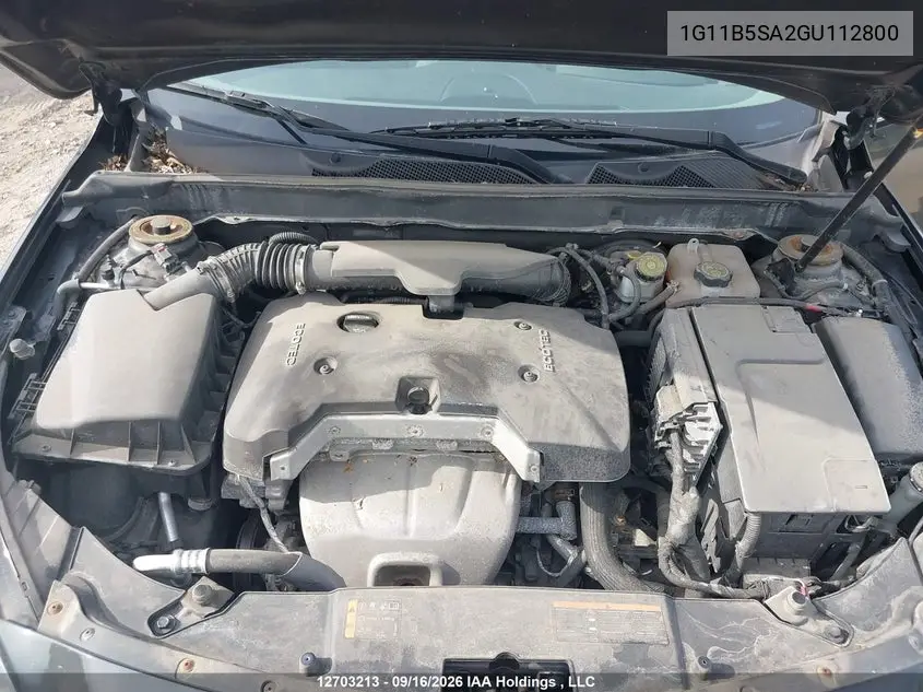 2016 CHEVROLET MALIBU VIN 1G11B5SA2GU112800 — фото 10