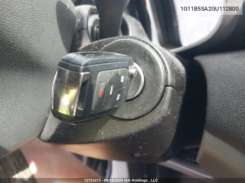 2016 CHEVROLET MALIBU VIN 1G11B5SA2GU112800 — фото 11