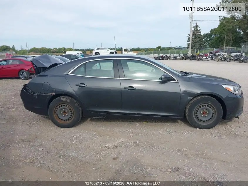 2016 CHEVROLET MALIBU VIN 1G11B5SA2GU112800 — фото 13
