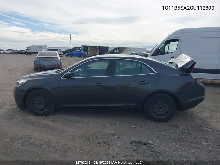 2016 CHEVROLET MALIBU VIN 1G11B5SA2GU112800 — фото 14