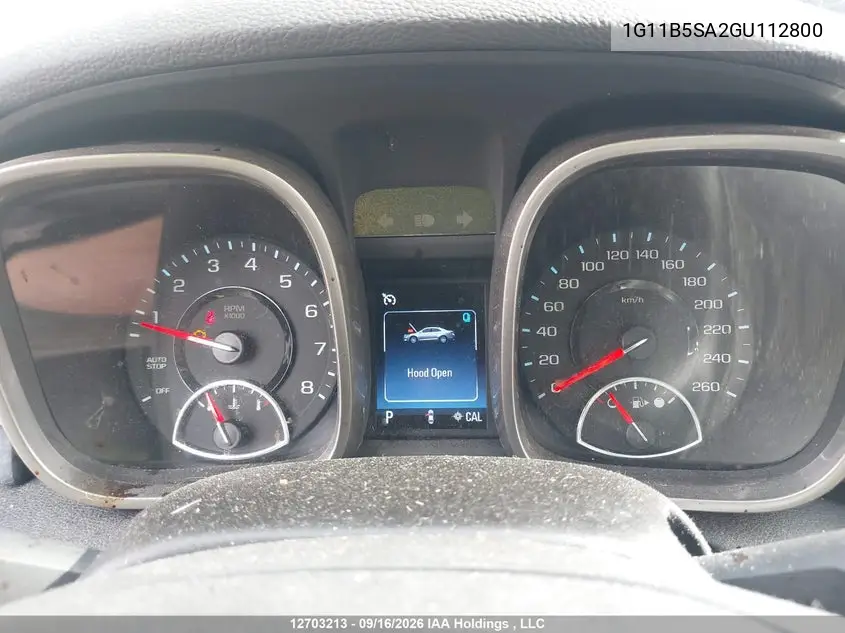 2016 CHEVROLET MALIBU VIN 1G11B5SA2GU112800 — фото 15