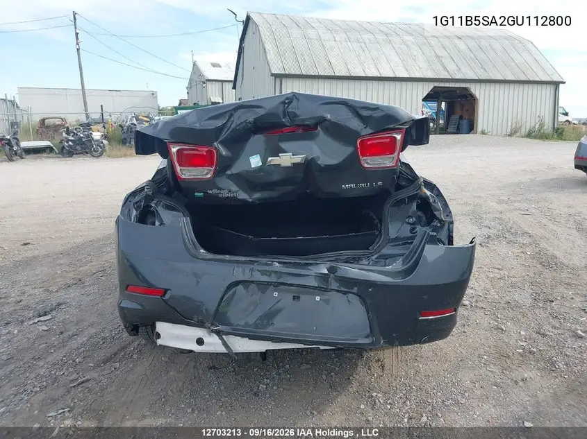 2016 CHEVROLET MALIBU VIN 1G11B5SA2GU112800 — фото 16