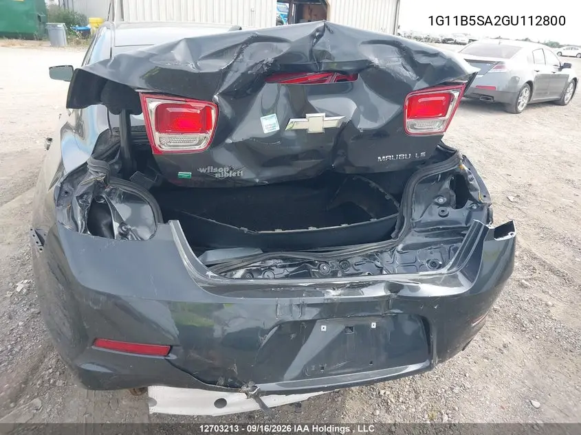 2016 CHEVROLET MALIBU VIN 1G11B5SA2GU112800 — фото 6