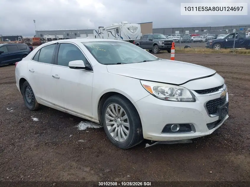 CHEVROLET MALIBU 2016, VIN 1G11E5SA8GU124697