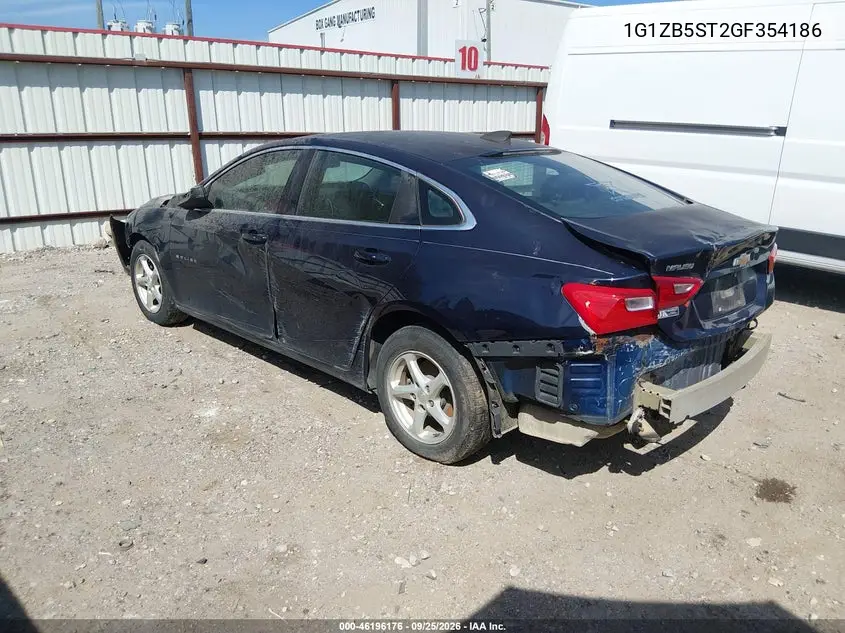 2016 CHEVROLET MALIBU VIN 1G1ZB5ST2GF354186 — фото 3