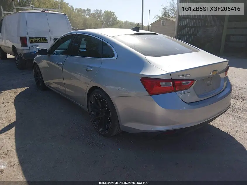2016 CHEVROLET MALIBU VIN 1G1ZB5STXGF206416 — фото 3
