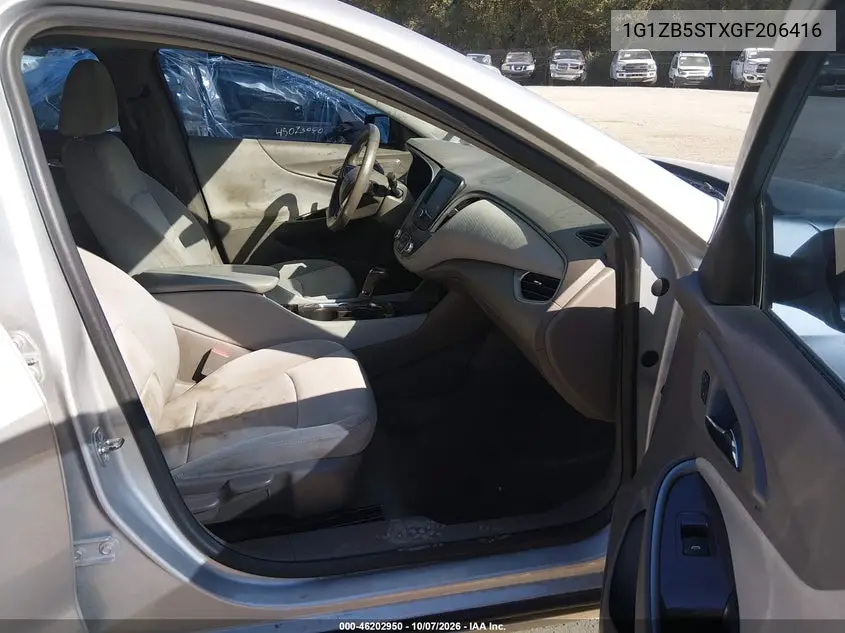 2016 CHEVROLET MALIBU VIN 1G1ZB5STXGF206416 — фото 5