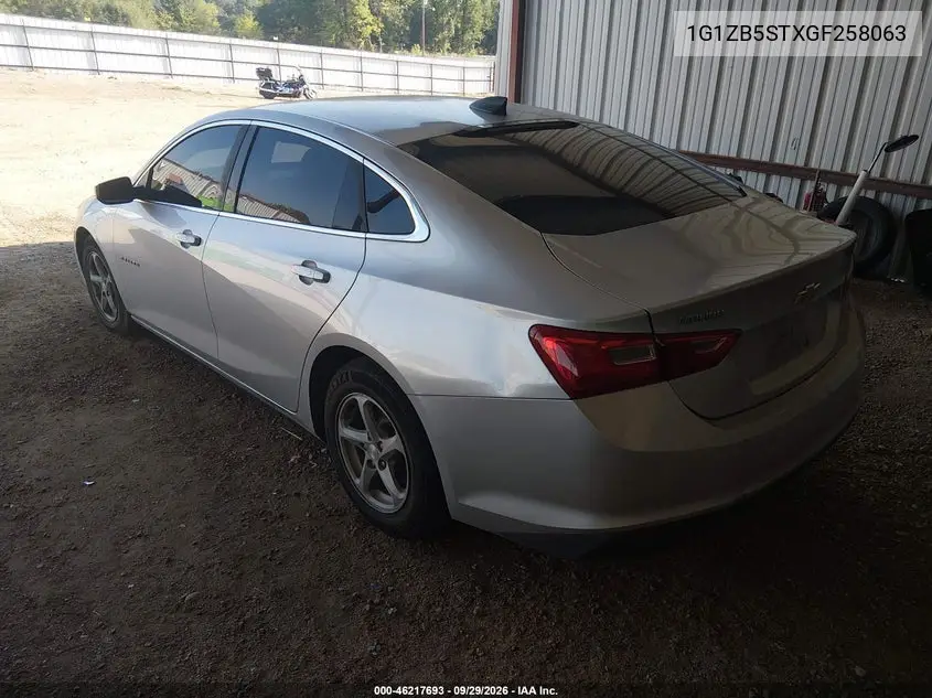 2016 CHEVROLET MALIBU VIN 1G1ZB5STXGF258063 — фото 3