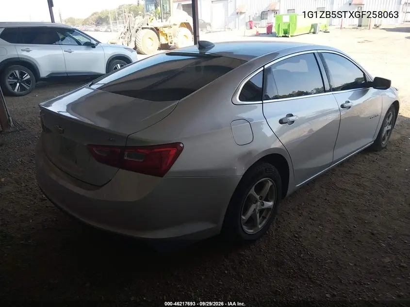2016 CHEVROLET MALIBU VIN 1G1ZB5STXGF258063 — фото 4