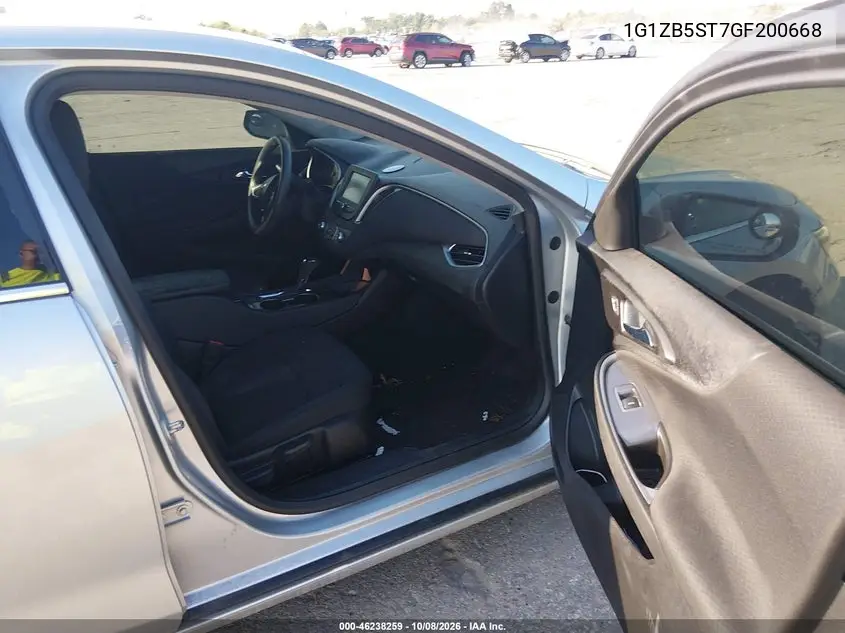 2016 CHEVROLET MALIBU VIN 1G1ZB5ST7GF200668 — фото 5