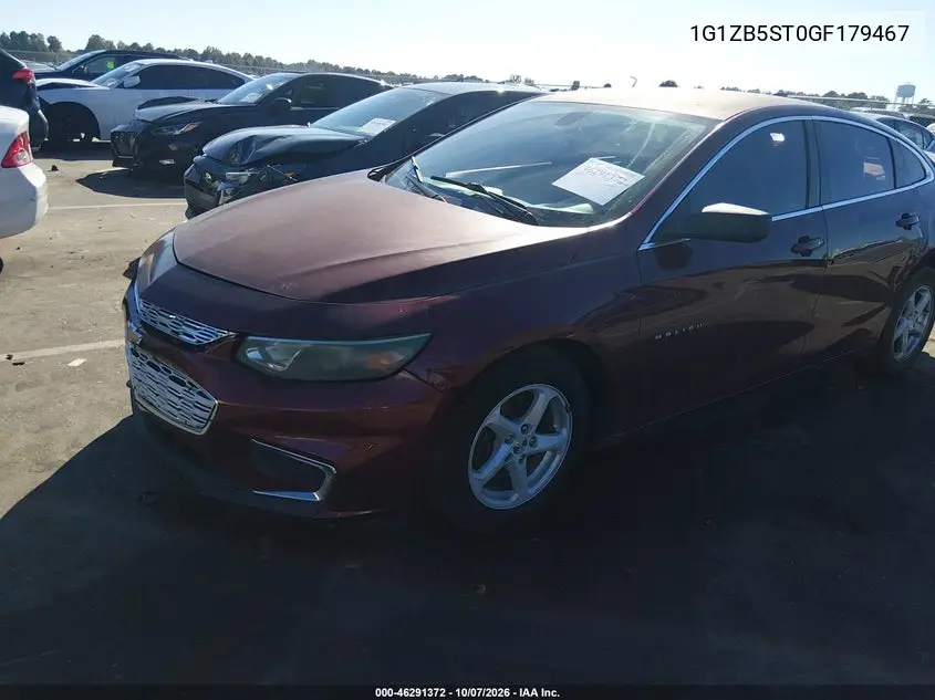 2016 CHEVROLET MALIBU VIN 1G1ZB5ST0GF179467 — фото 2