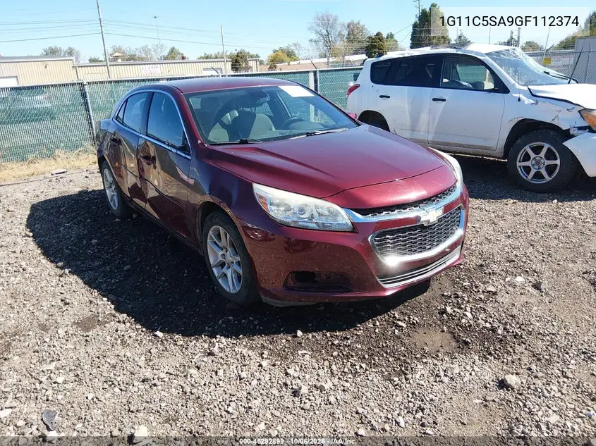 CHEVROLET MALIBU 2016, VIN 1G11C5SA9GF112374