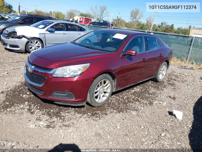 2016 CHEVROLET MALIBU VIN 1G11C5SA9GF112374 — фото 2