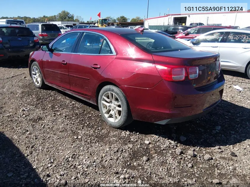 2016 CHEVROLET MALIBU VIN 1G11C5SA9GF112374 — фото 3