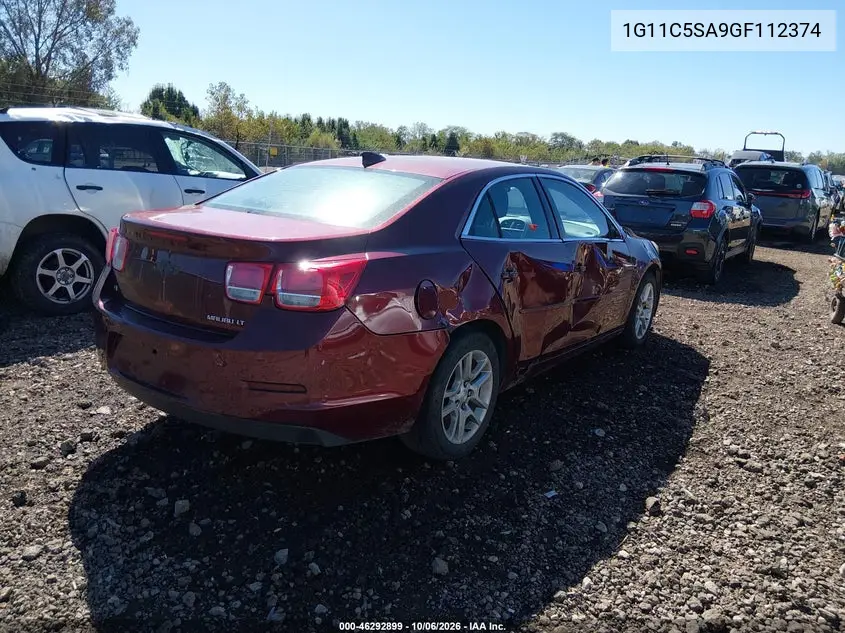 2016 CHEVROLET MALIBU VIN 1G11C5SA9GF112374 — фото 4