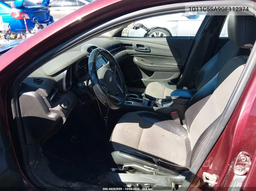 2016 CHEVROLET MALIBU VIN 1G11C5SA9GF112374 — фото 5