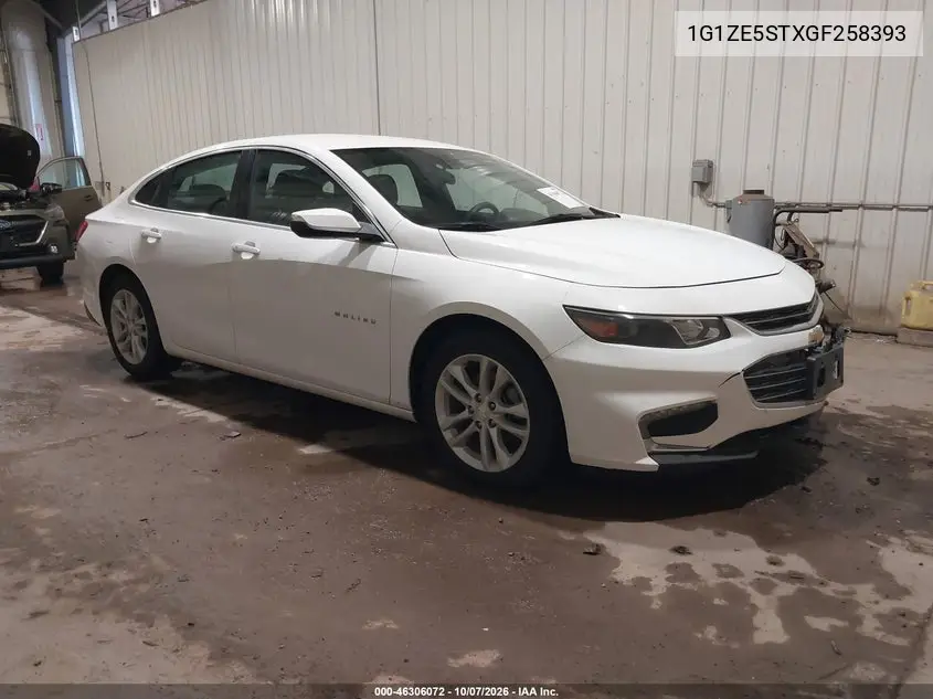 CHEVROLET MALIBU 2016, VIN 1G1ZE5STXGF258393