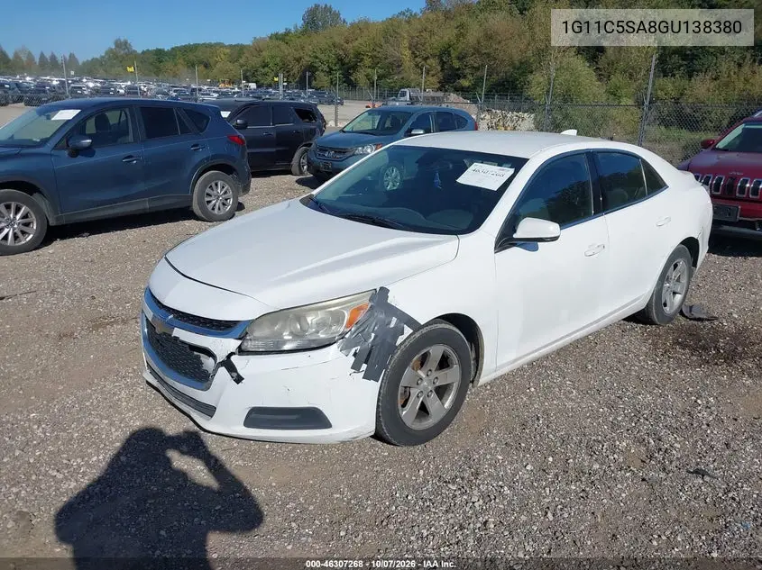 2016 CHEVROLET MALIBU VIN 1G11C5SA8GU138380 — фото 2