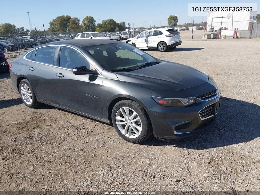 CHEVROLET MALIBU 2016, VIN 1G1ZE5STXGF358753