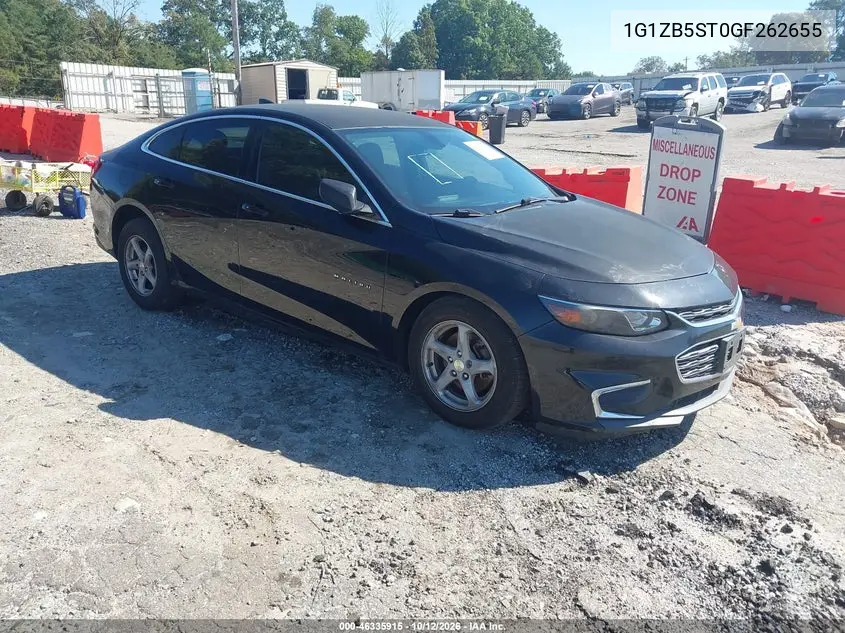 CHEVROLET MALIBU 2016, VIN 1G1ZB5ST0GF262655