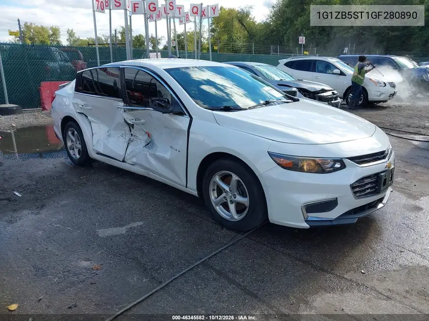 CHEVROLET MALIBU 2016, VIN 1G1ZB5ST1GF280890