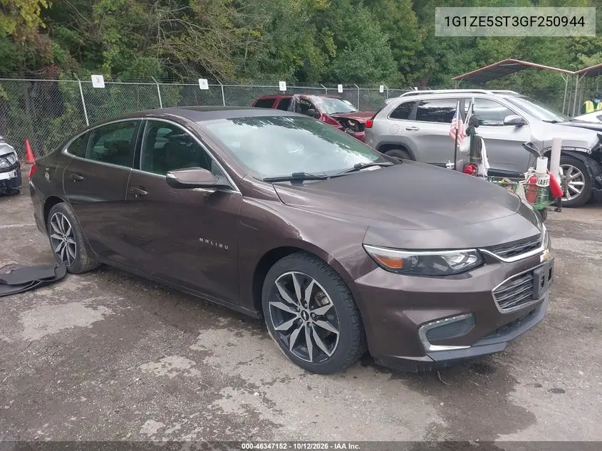 CHEVROLET MALIBU 2016, VIN 1G1ZE5ST3GF250944
