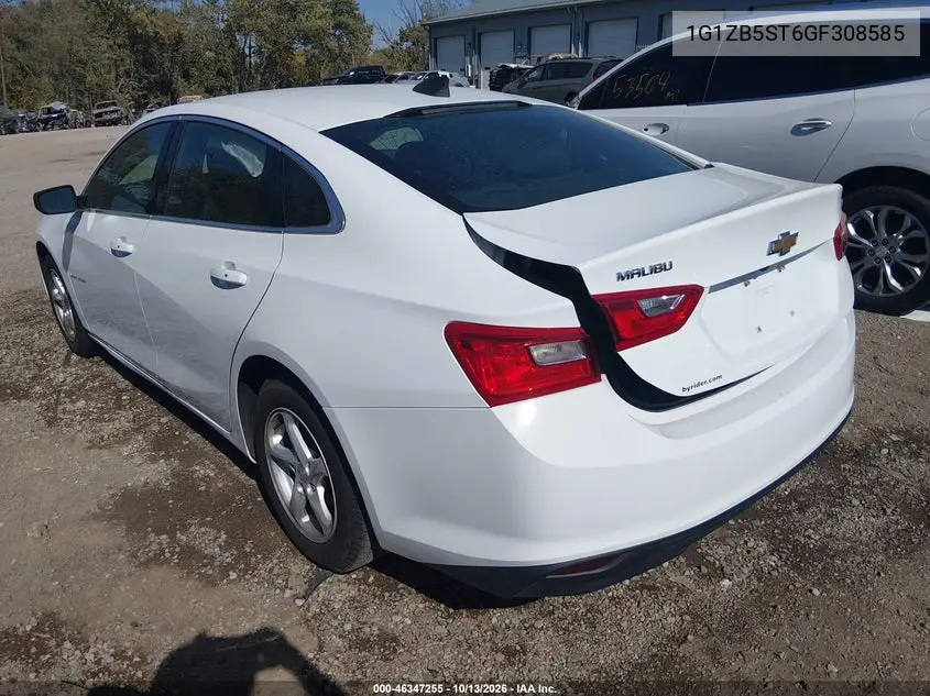 2016 CHEVROLET MALIBU VIN 1G1ZB5ST6GF308585 — фото 3