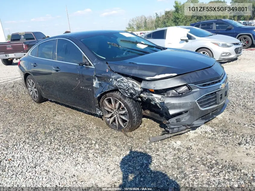 CHEVROLET MALIBU 2016, VIN 1G1ZF5SX5GF349801