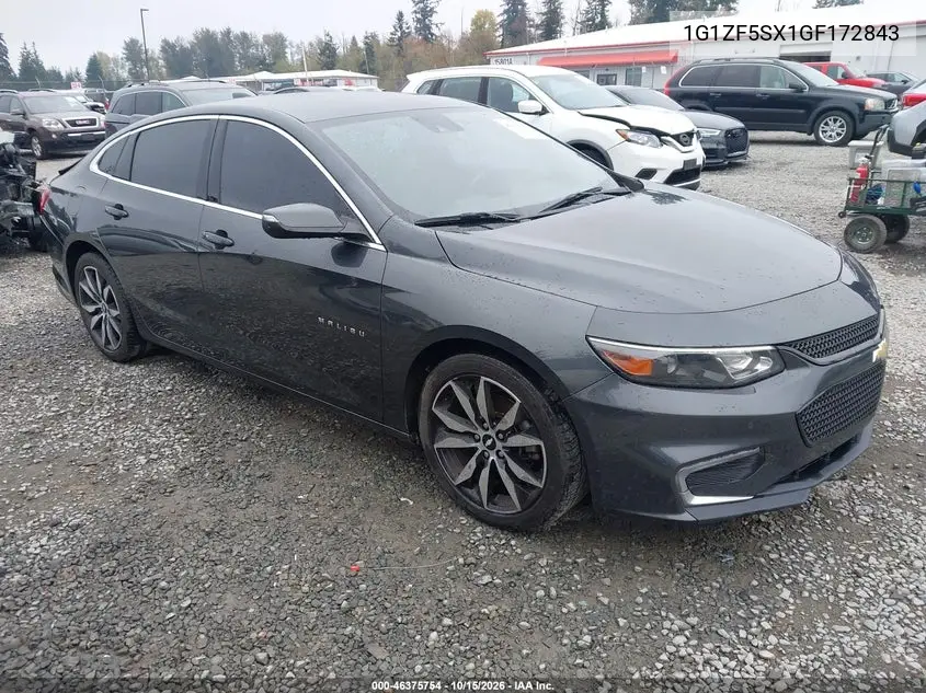 CHEVROLET MALIBU 2016, VIN 1G1ZF5SX1GF172843