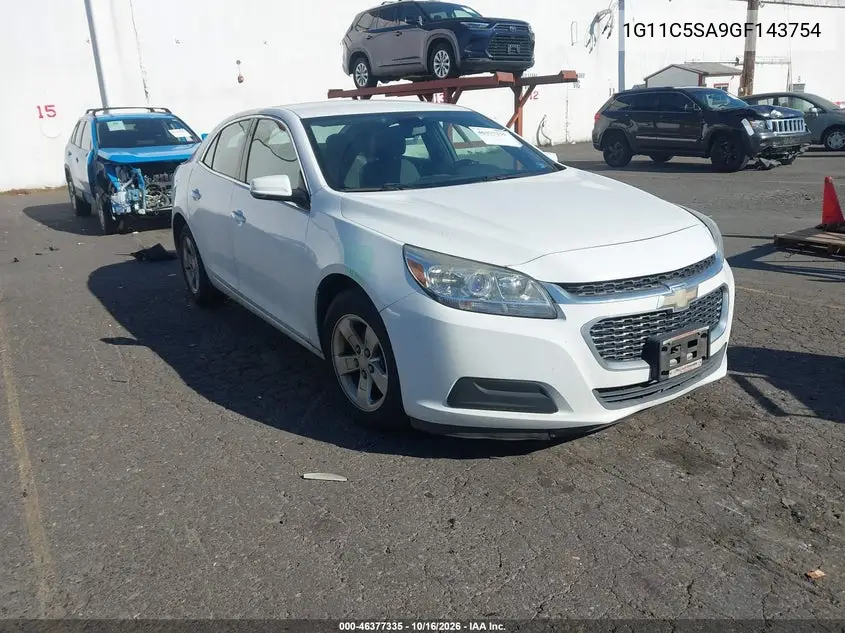 CHEVROLET MALIBU 2016, VIN 1G11C5SA9GF143754