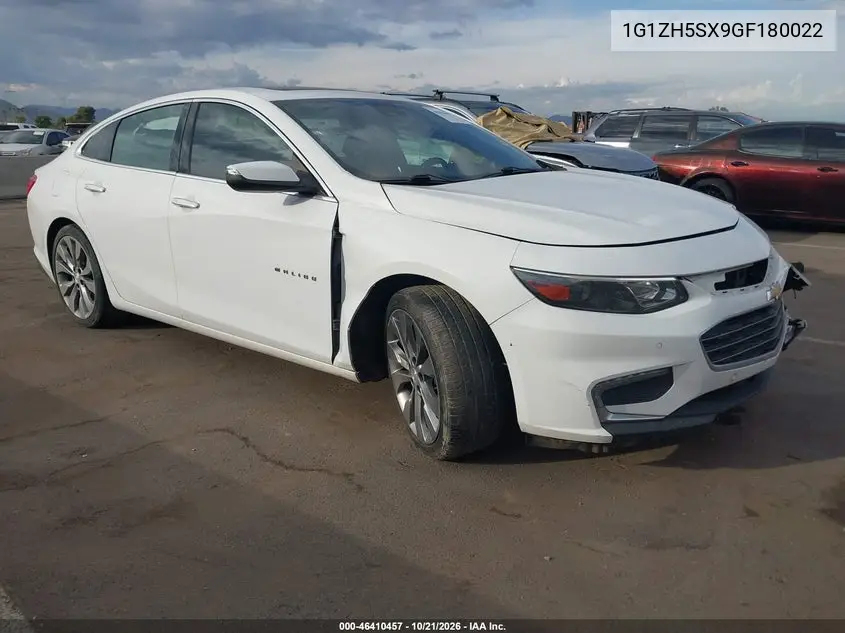 CHEVROLET MALIBU 2016, VIN 1G1ZH5SX9GF180022