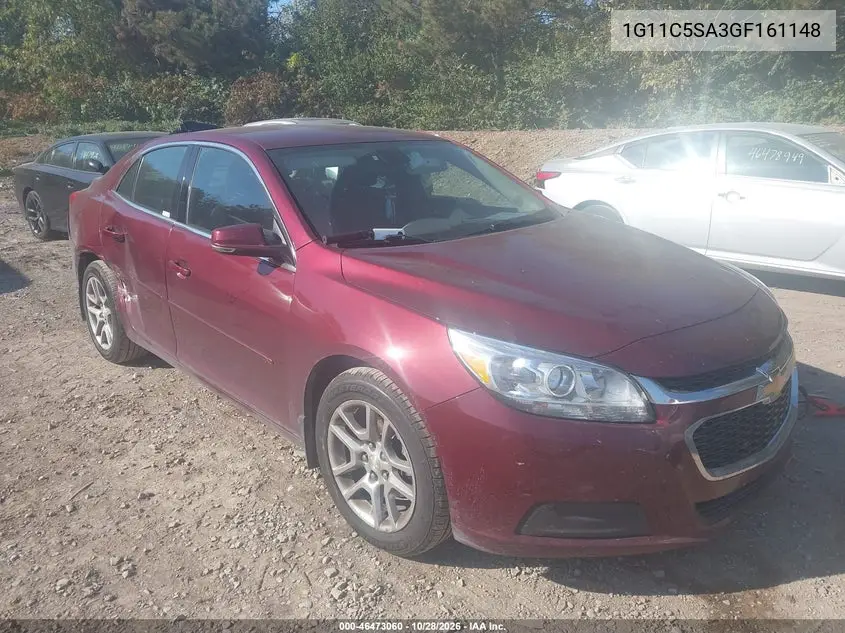 CHEVROLET MALIBU 2016, VIN 1G11C5SA3GF161148