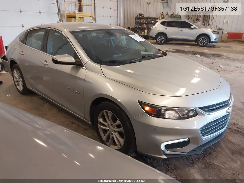 CHEVROLET MALIBU 2016, VIN 1G1ZE5ST7GF357138