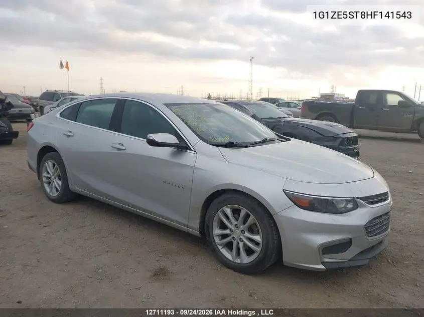CHEVROLET MALIBU 2017, VIN 1G1ZE5ST8HF141543