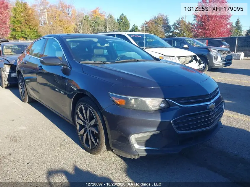 CHEVROLET MALIBU 2017, VIN 1G1ZE5STXHF179095