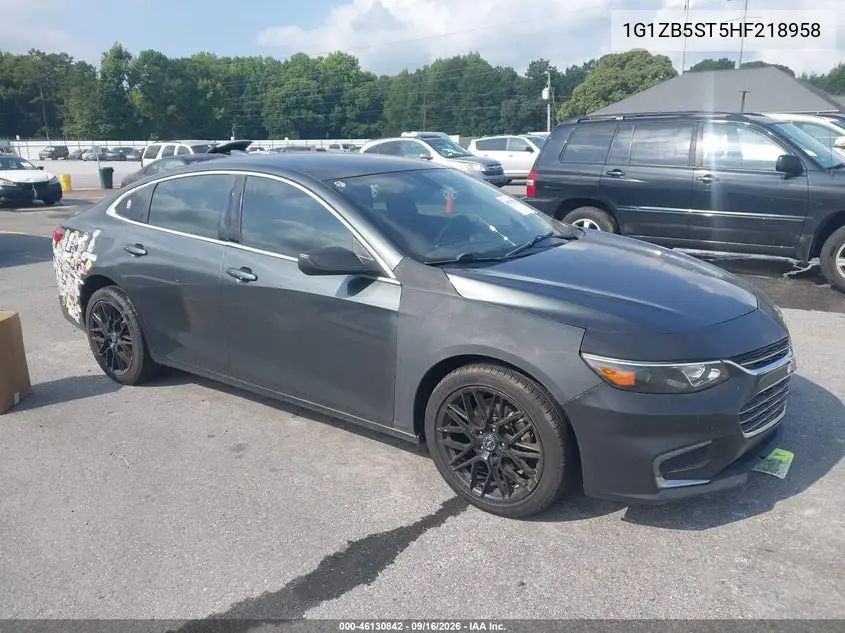 CHEVROLET MALIBU 2017, VIN 1G1ZB5ST5HF218958