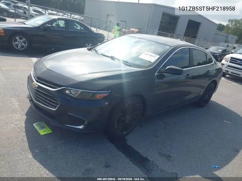 2017 CHEVROLET MALIBU VIN 1G1ZB5ST5HF218958 — фото 2
