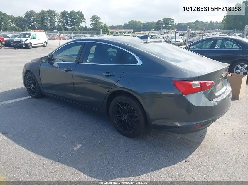 2017 CHEVROLET MALIBU VIN 1G1ZB5ST5HF218958 — фото 3